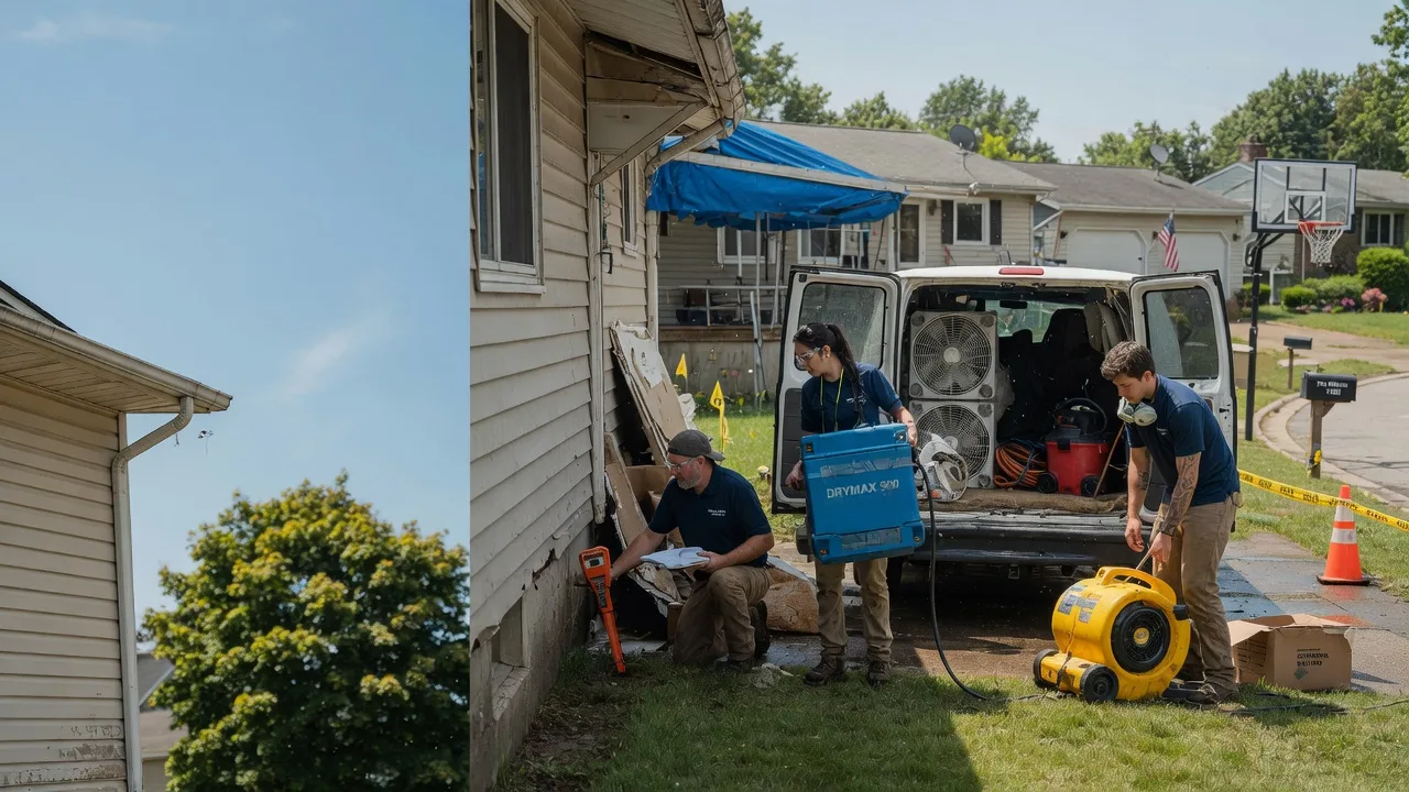 Ceiling Leak Cleanup in Covington, PA near me